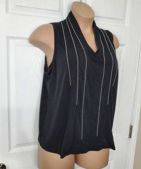 Lane Bryant Collection Beaded Sleeveless Top - Picture 2 of 9